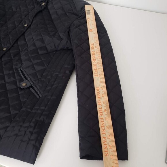 Lauren Ralph Lauren Quilted Field Jacket Equestrian Western Black Womens Size 1X - Picture 16 of 16